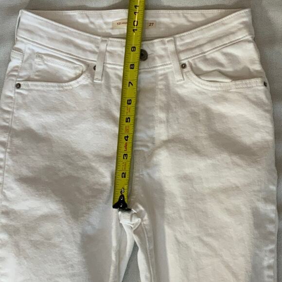 Levi High Rise Skinny‎ Distress Cropped Jeans size 27 - Picture 5 of 6